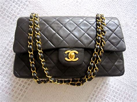 chanel black quilted lambskin classic double flap medium|chanel classic flap black.